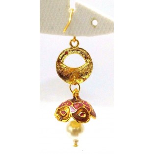 Meenakari Minakari Enamel Jhumka Jhumki Handmade Earring Jewelry Chandelier A103